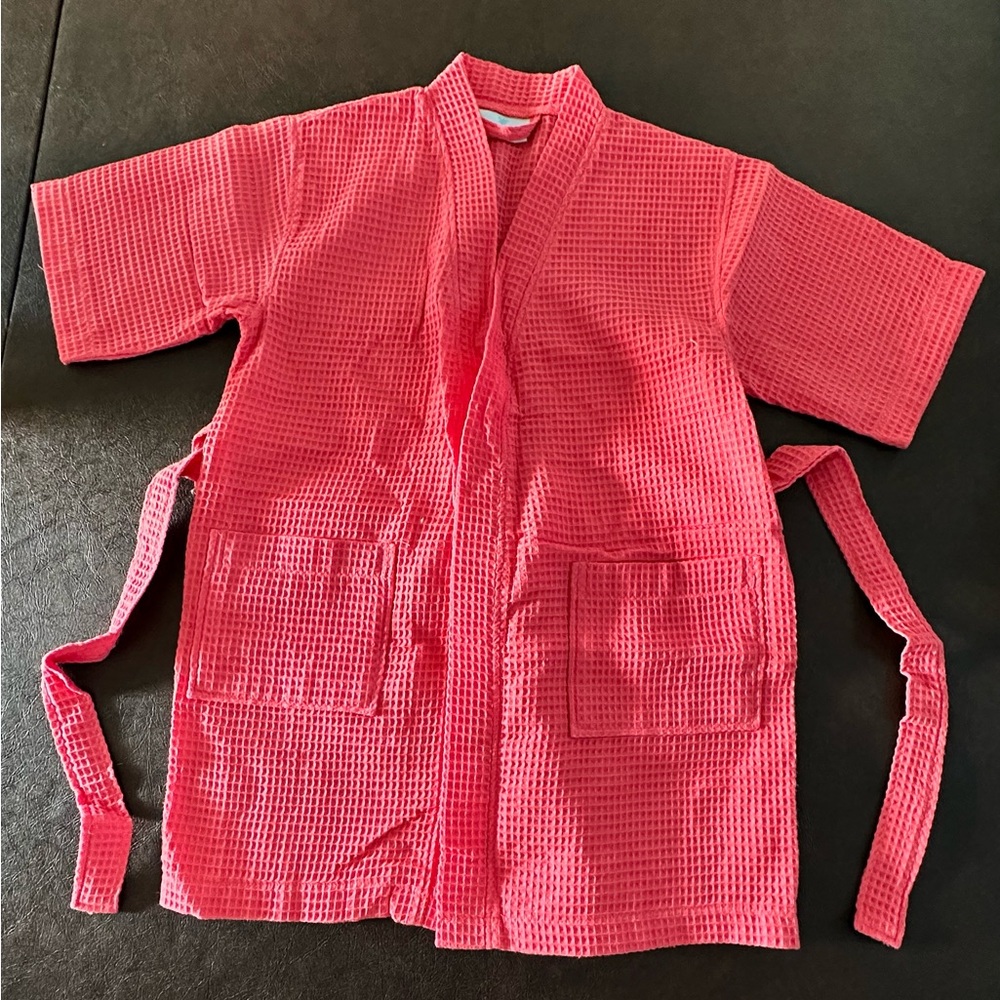 Kids Pink Waffle Robes (8 Robes)